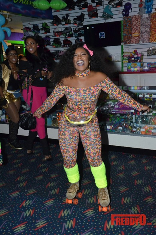 toya wright 80s party